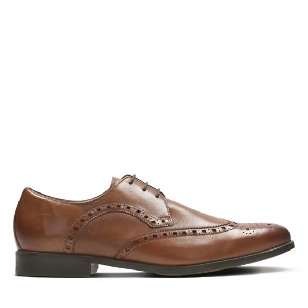 Clarks Mens Amieson Limit Brogues Brown | USA-2789051